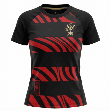 Camisa Flamengo 2025/26 Pherusa - Torcedor Feminina - Vermelha Preta (Rubro-Negra)