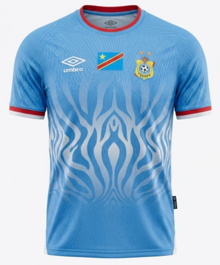 Camisa República Democrática do Congo 2025/26 - Jogador Masculina - Azul Branco