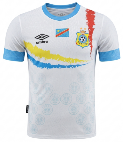 Camisa República Democrática do Congo 2026/27 - Jogador Masculina - Branca Azul