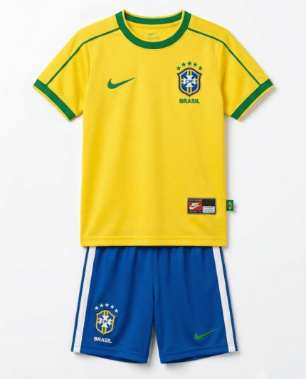 Kit Infantil Brasil 1998 - Retrô - Amarela - Verde - Azul
