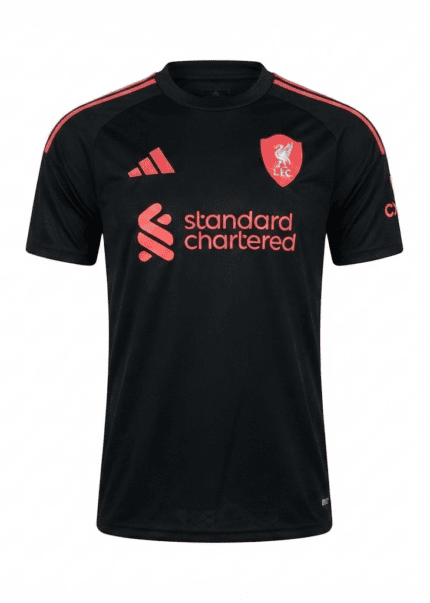 Camisa Liverpool 2025/26 - Jogador Masculina - Vermelha - Preta