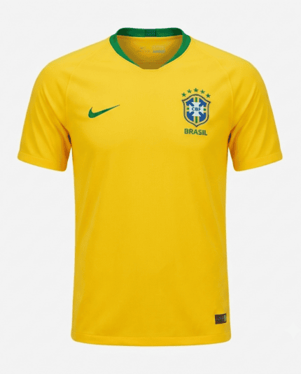 Camisa Brasil 2018/19 - Retrô Masculina - Amarela