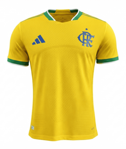 Camisa Flamengo 2026/27 Brasil - Jogador Masculina - Amarela Verde