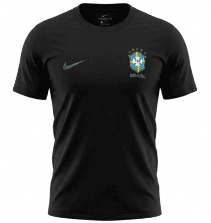 Camisa Brasil 2026/27 Dry Fit - Torcedor Masculina - Preta