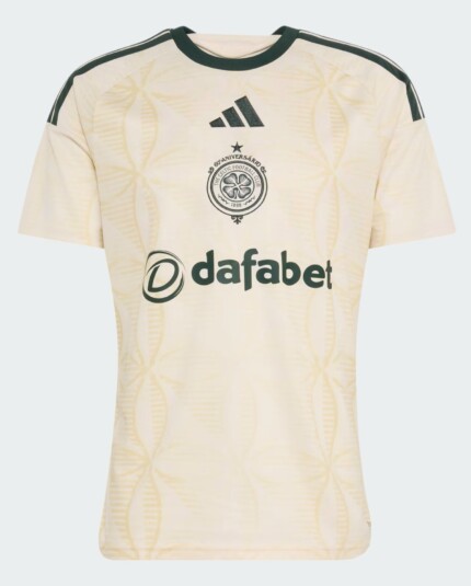 Camisa Celtic 2026/27 III - Torcedor Masculina - Bege - Amarela - Preta