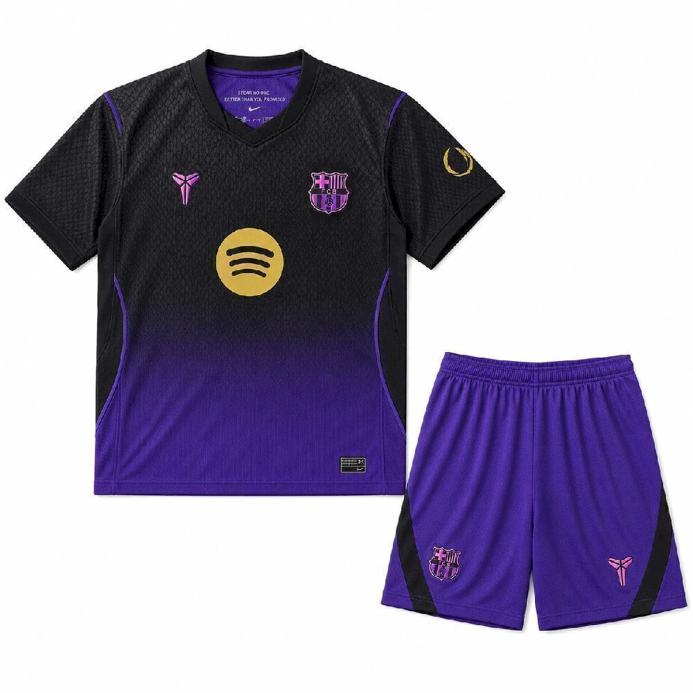 Kit_Infantil_FC_Barcelona_202627_Kobe_Bryant_Away_II_Preta_Roxa