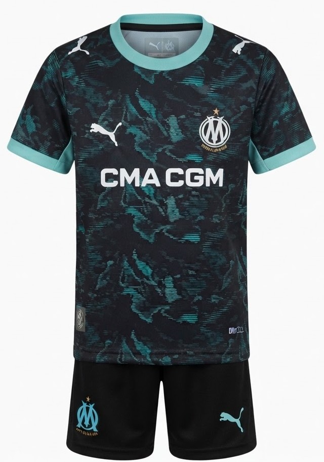 Kit_Infantil_Olympique_de_Marseille_202627_Away_II_Preto_Azul