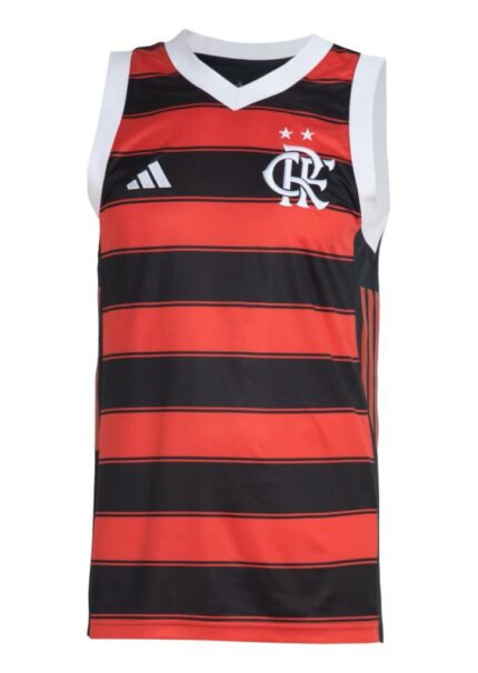 Regata Basquete Flamengo 2025/26 - Torcedor Masculina - Vermelha Preta (Rubro-Negra)
