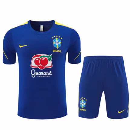 Kit Brasil 2026/27 Camisa e Short Treino - Masculino - Azul - Amarelo
