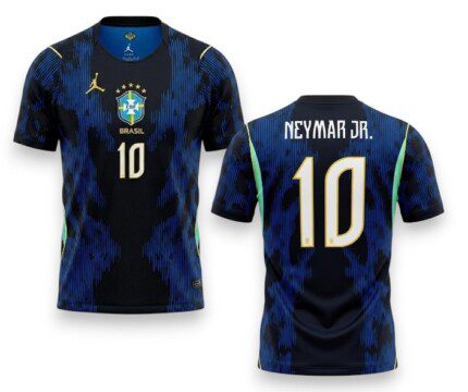 Camisa Brasil 2026/27 Jordan #10 Neymar Jr. - Torcedor Masculina - Azul
