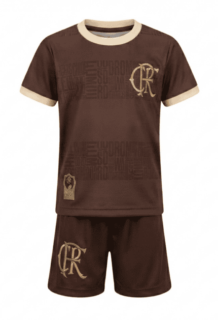 Kit Infantil Flamengo 2025/26 Identidade - Marrom