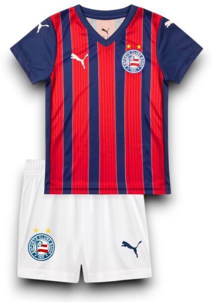 Kit Infantil Bahia 2025/26 - Azul - Branco - Vermelho - Tricolor