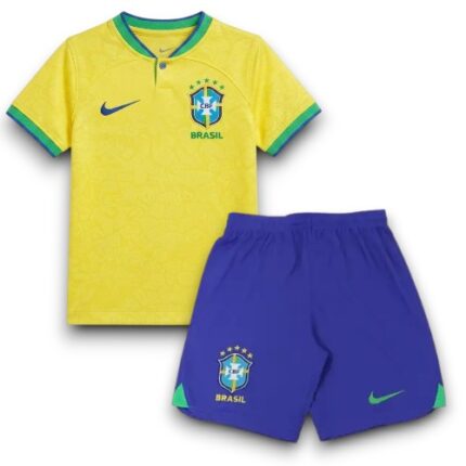 Kit Infantil Brasil 2022 - Retrô - Amarela - Verde - Azul