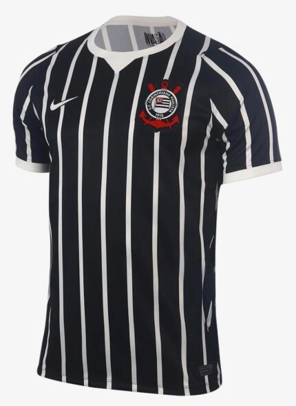 Camisa Corinthians 2026/27 II - Torcedor Masculina - Preta - Branca