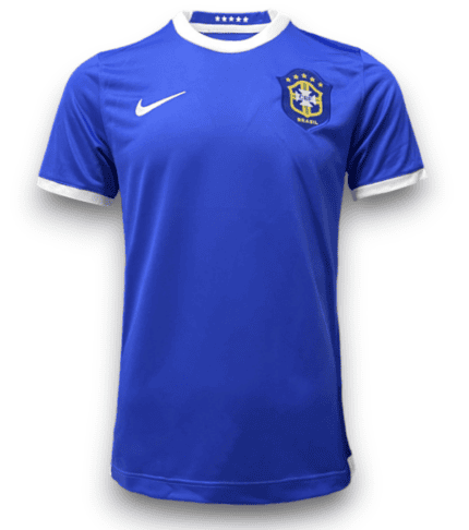 Camisa Brasil 2006 - Retrô Masculina - Azul