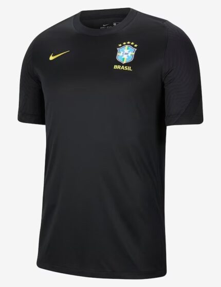 Camisa Brasil 2022 Treino - Retrô Masculina - Preta