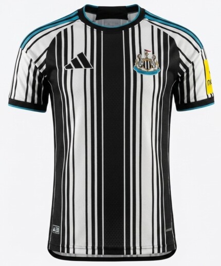 Camisa Newcastle United FC 2026/27 - Jogador Masculina - Branca Preta Azul