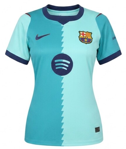Camisa FC Barcelona 2026/27 - Torcedor Feminina - Verde Azul