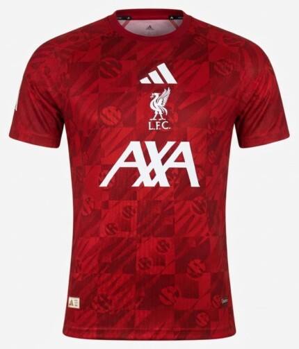 Camisa Liverpool FC 2026/27 Pré-Jogo - Jogador Masculina - Vermelha