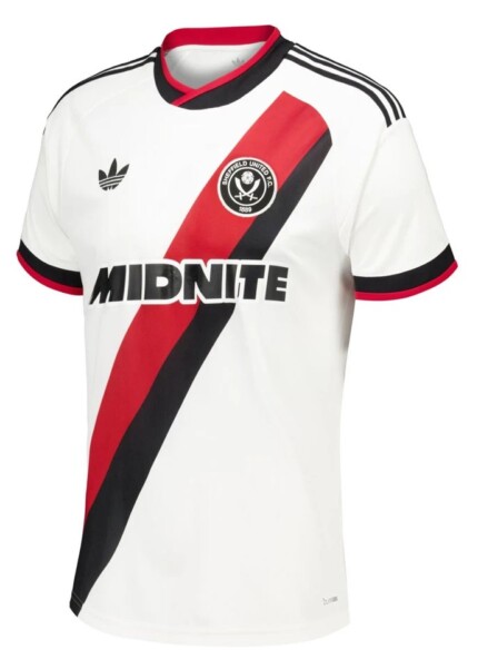 Camisa Sheffield United FC 2026/27 - Torcedor Masculina - Branca - Vermelha - Preta