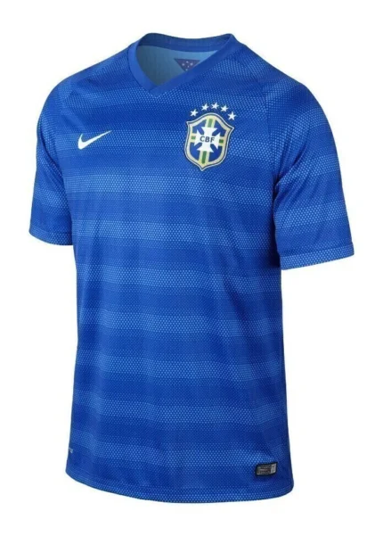 Camisa Brasil 2014/15 - Retrô Masculina - Azul