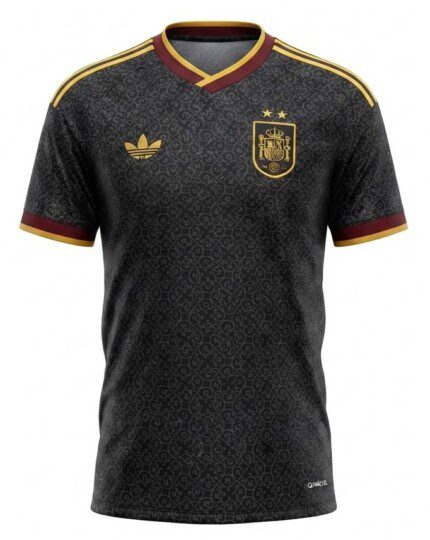 Camisa Espanha 2026/27 Edição Especial - Torcedor Masculina - Preta