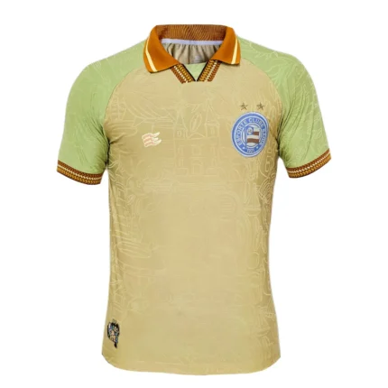 Camisa Bahia 2025/26 Esquadrão Todas as Artes Polo - Torcedor Masculina - Bege
