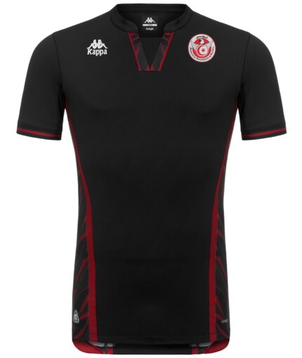 Camisa Tunísia 2026/27 - Torcedor Masculina - Preta - Vermelha