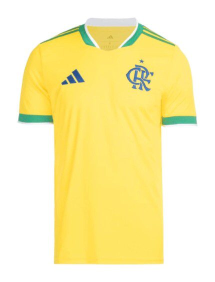 Camisa Flamengo 2026/27 Brasil - Torcedor Masculina - Amarela Verde