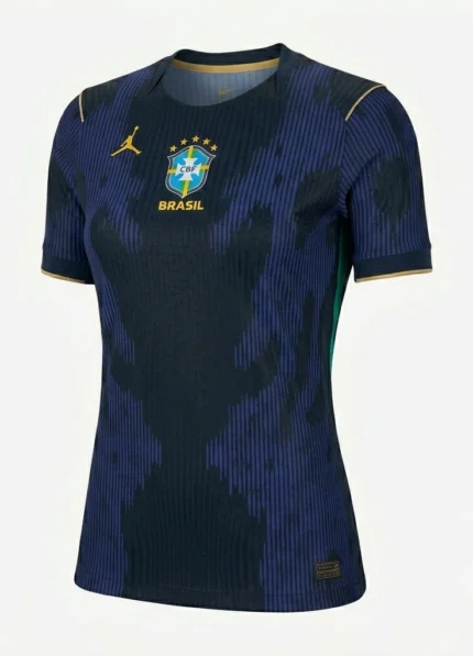 Camisa Brasil 2026/27 Jordan - Jogador Feminina - Azul - Preta