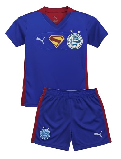 Kit Infantil Bahia 2025/26 Superman - Azul - Vermelho