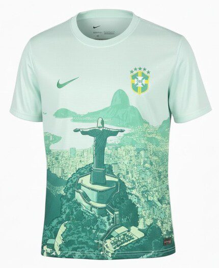 Camisa Brasil 2026/27 Cristo Redentor - Torcedor Masculina - Verde