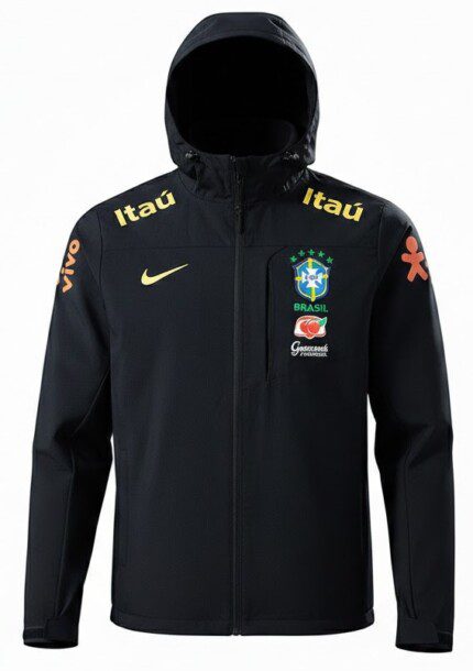 Jaqueta Cortavento Brasil 2026/27 - Masculina - Preta