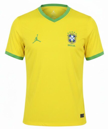 Camisa Brasil 2025/26 Edição Especial Jordan - Torcedor Masculina - Amarela - Verde