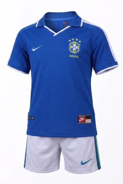 Kit Infantil Brasil 1997 - Retrô - Azul - Branca