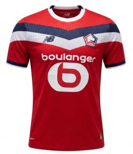 Camisa LOSC Lille 2026/27 - Jogador Masculina - Vermelha - Azul - Branca