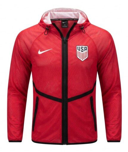 Jaqueta Estados Unidos (EUA) 2026/27 Cortavento - Masculina - Vermelha