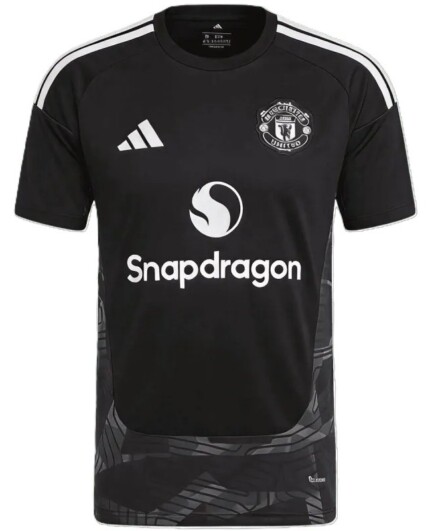 Camisa Manchester United 2026/27 Goleiro - Torcedor Masculina - Preta - Cinza